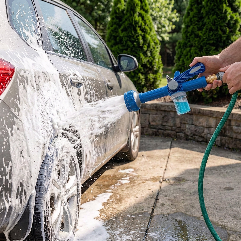 Multi-Function Water Spray Gun with Soap Dispenser
